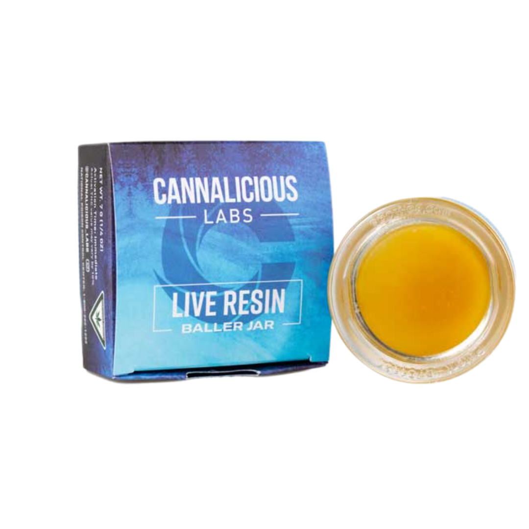Photograph of product: Cannalicious Labs | Sour Pebbles Live Resin Baller Jar | 7g