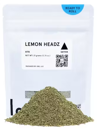 Photograph of product: 21g Lemon Headz Ready to Roll - Lolo