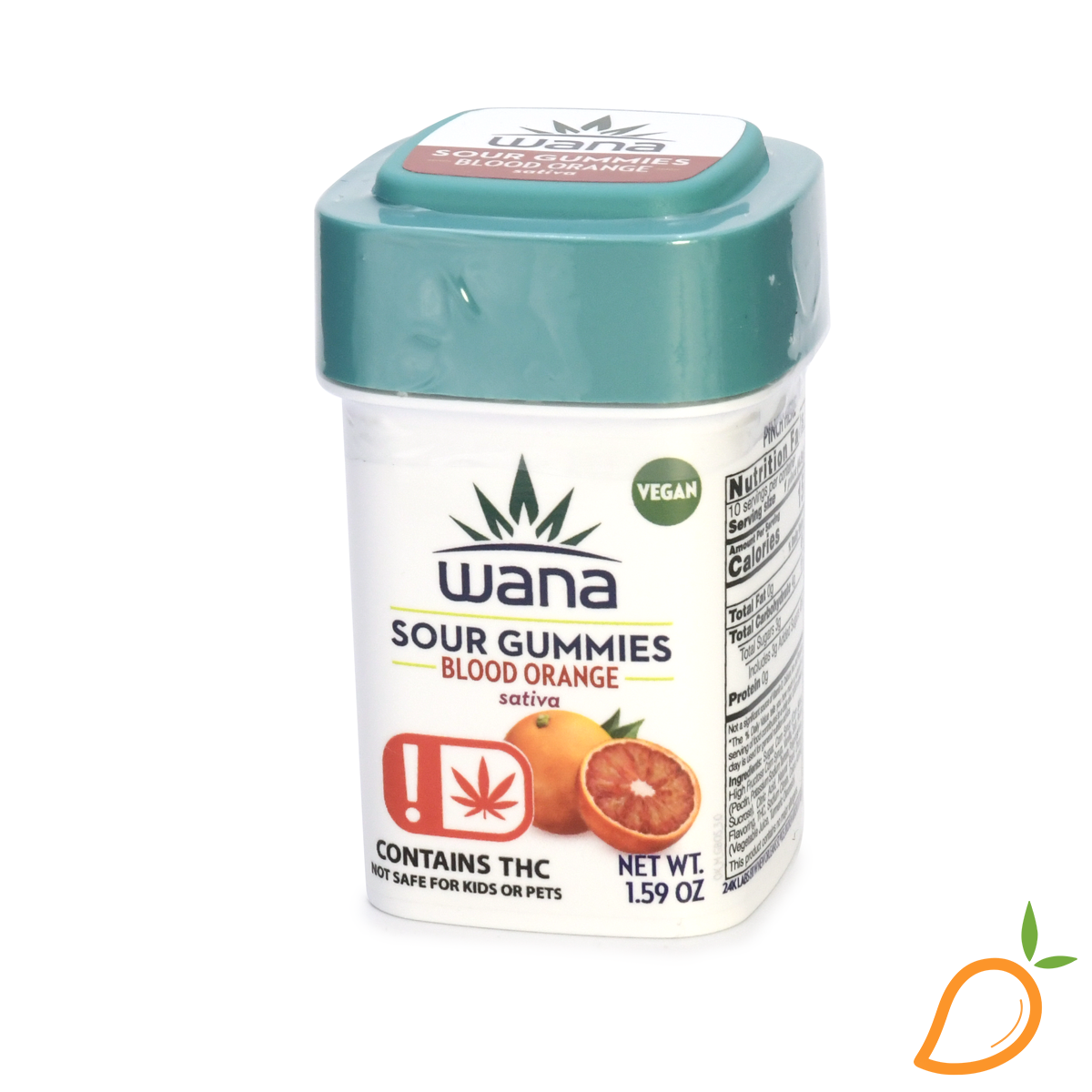 Photograph of product: 1000mg Blood Orange Sativa Gummies Wana
