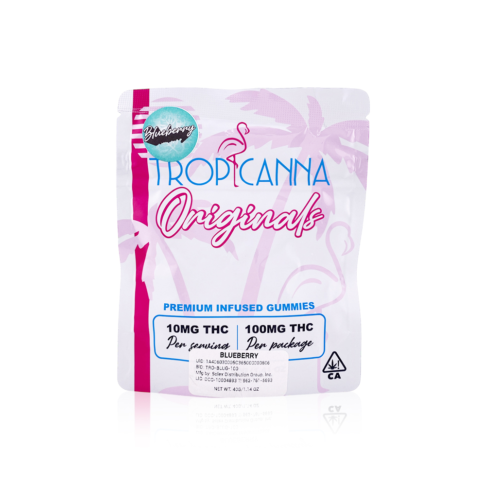 Photograph of product: TROPICANNA ORIGINALS - Edible - Blueberry - Gummies - 100MG