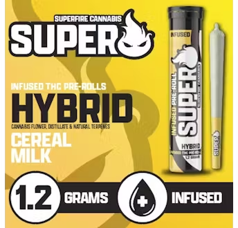 Photograph of product: SuperFire | Cereal Milk Infused Preroll | 1.2g