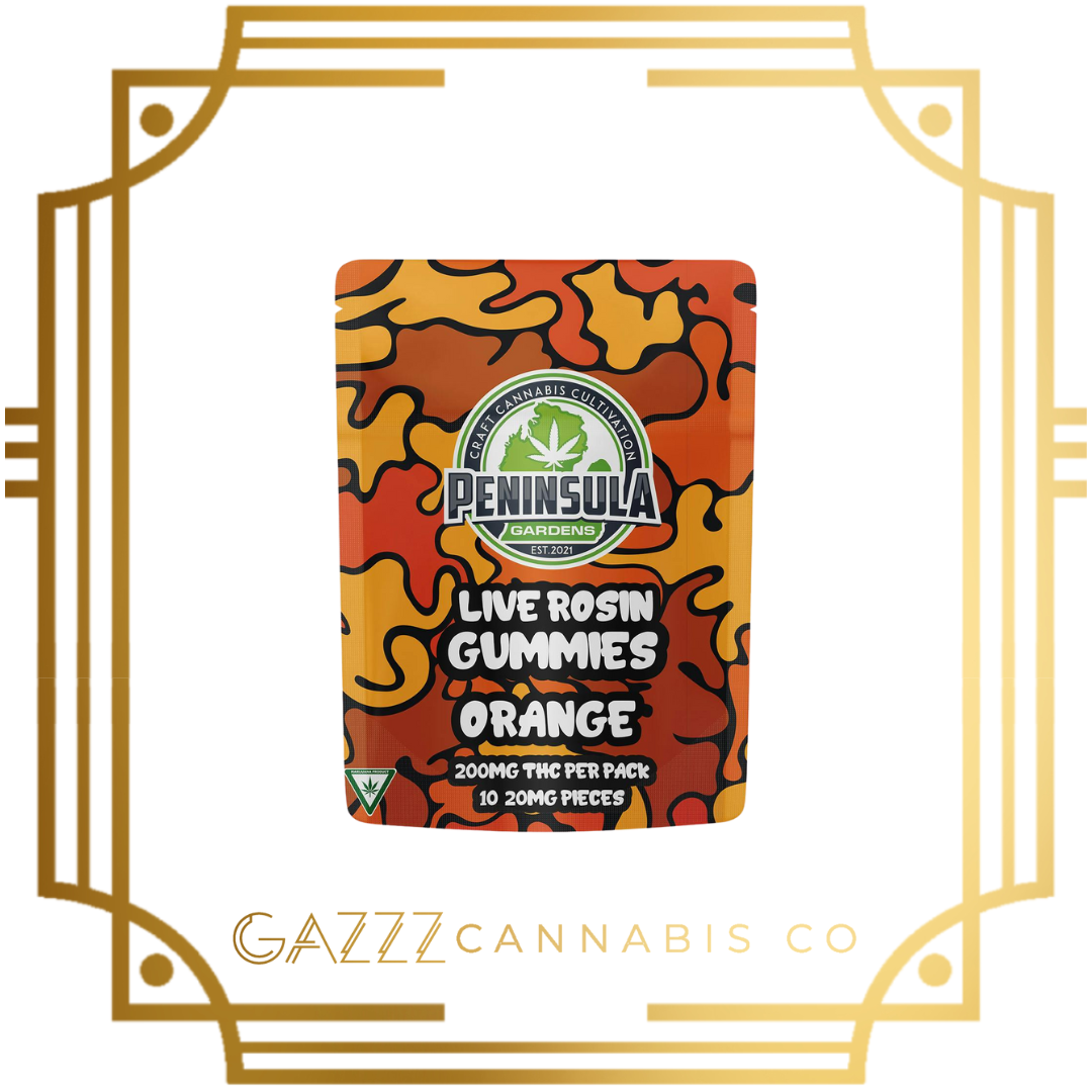 Photograph of product: Edible - Peninsula Gardens | HR Gummies 200mg | 10-Pck - Orange
