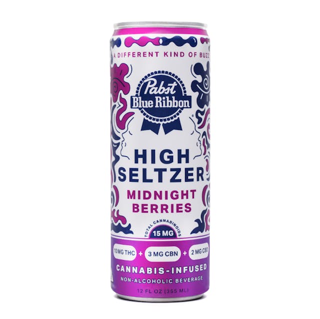 Photograph of product: PBR Midnight Berries Infused High Seltzer | Single Can 15mg - Sales Floor