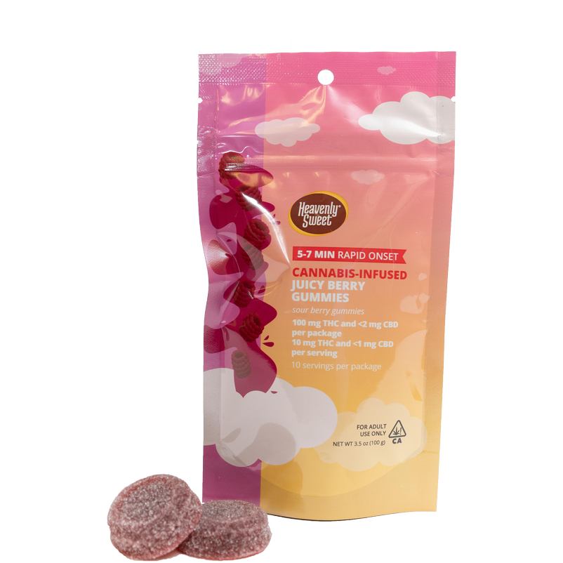 Photograph of product: Juicy Berry Gummies - 10PK - 100MG