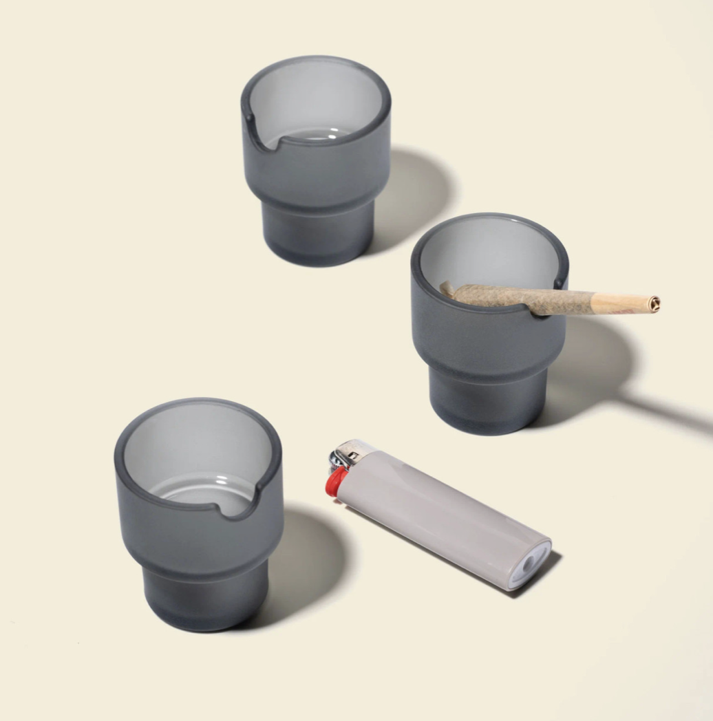 Photograph of product: Flower Pot Ashtray -Charcoal