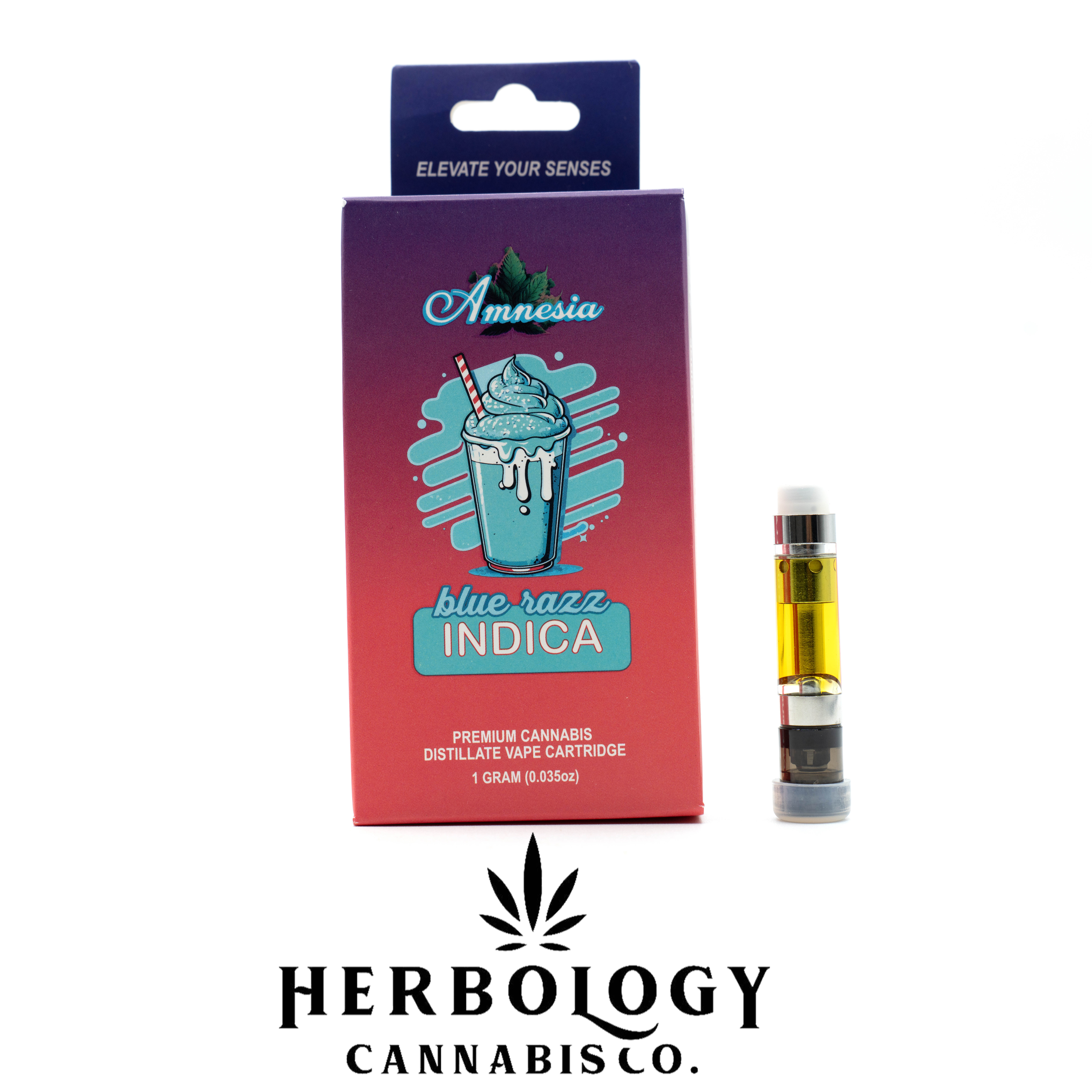 Photograph of product: Amnesia | Distillate 510 Cart | Blue Razz