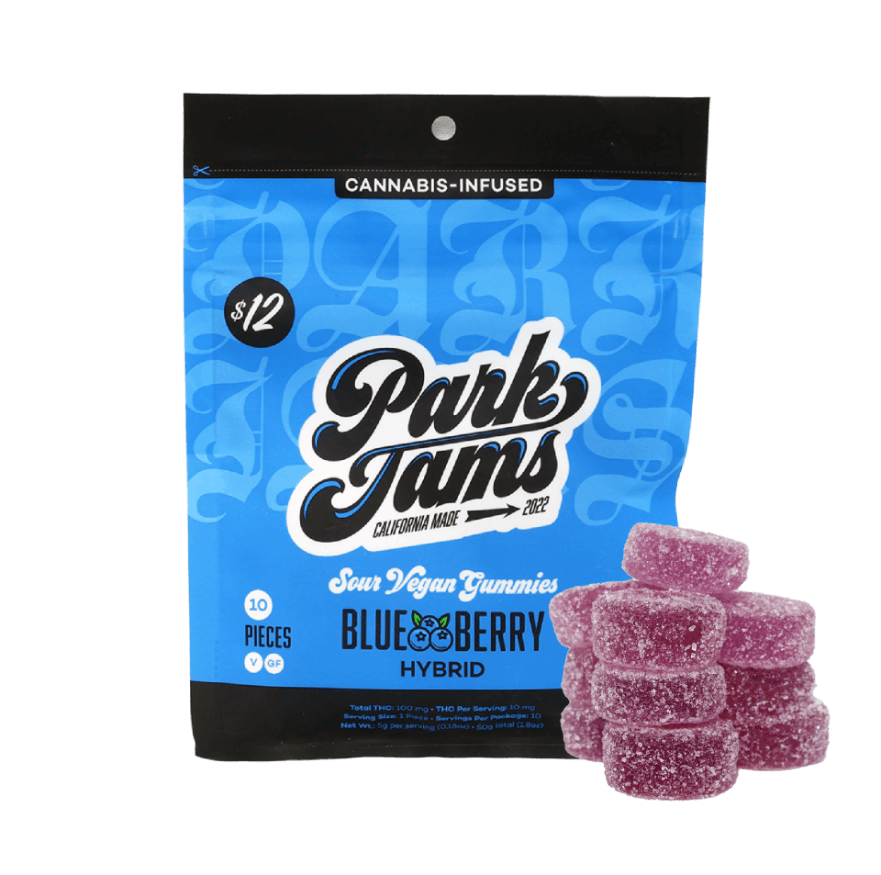 Photograph of product: Park Jams - Blueberry Gummies (100mg)