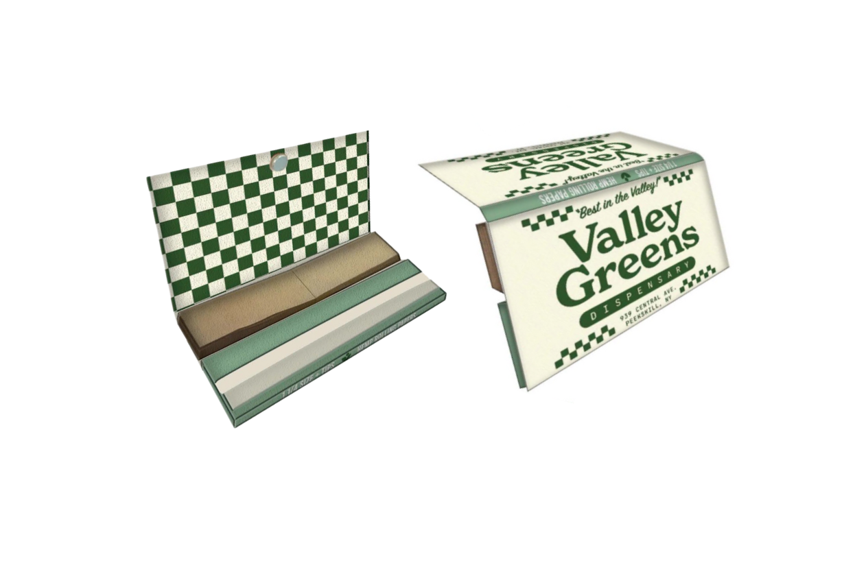Photograph of product: Valley Greens | Rolling Papers | 1 1/4 + Tips | Hemp