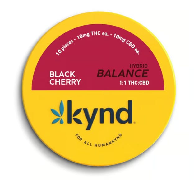 Photograph of product: BLACK CHERRY | 1:1 | 100MG TH-oui : 100MG CBD