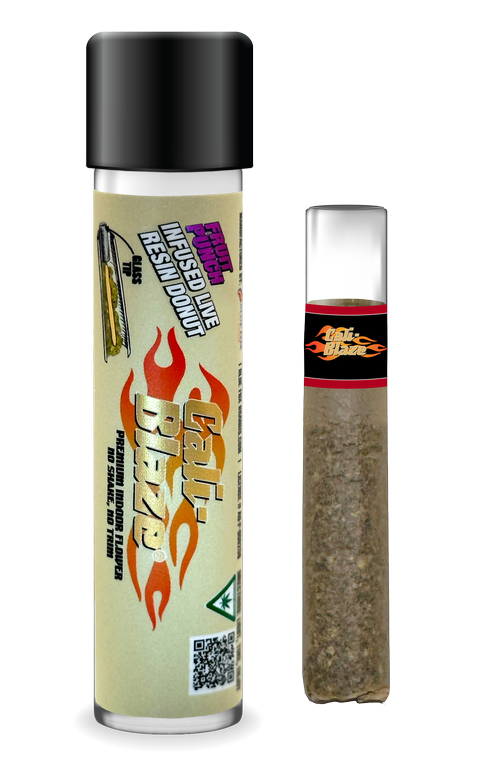 Photograph of product: Fruit Punch Donut | Infused Live Resin Pre Roll | 1.2g (H)