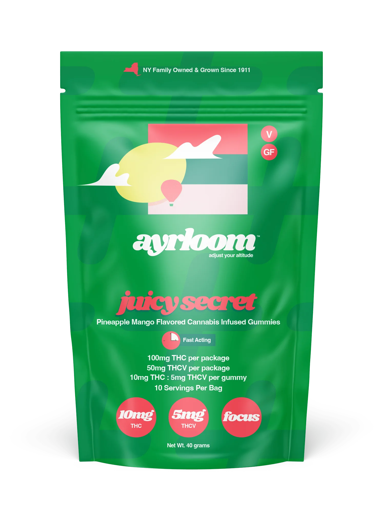 Photograph of product: Ayrloom | Juicy Secret Gummies | 100mg