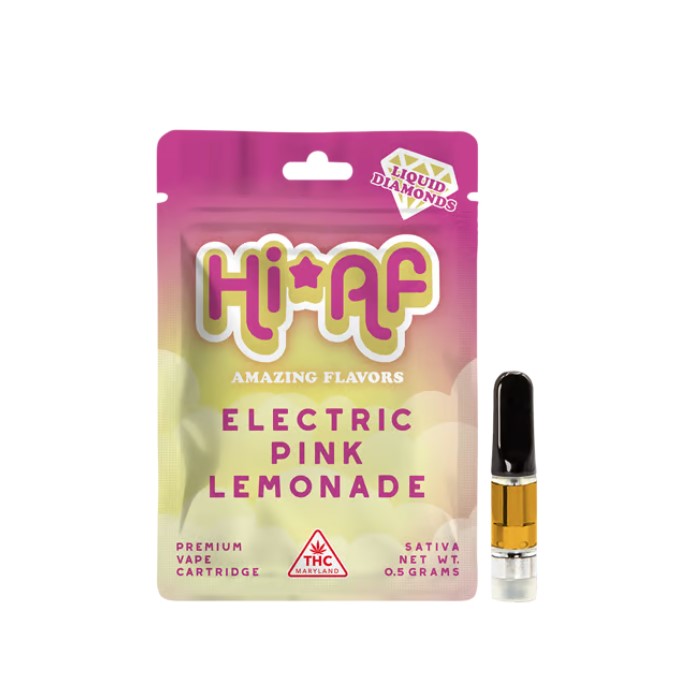 Photograph of product: 0.5g Electric Pink Lemonade Liquid Diamonds Cartridge
