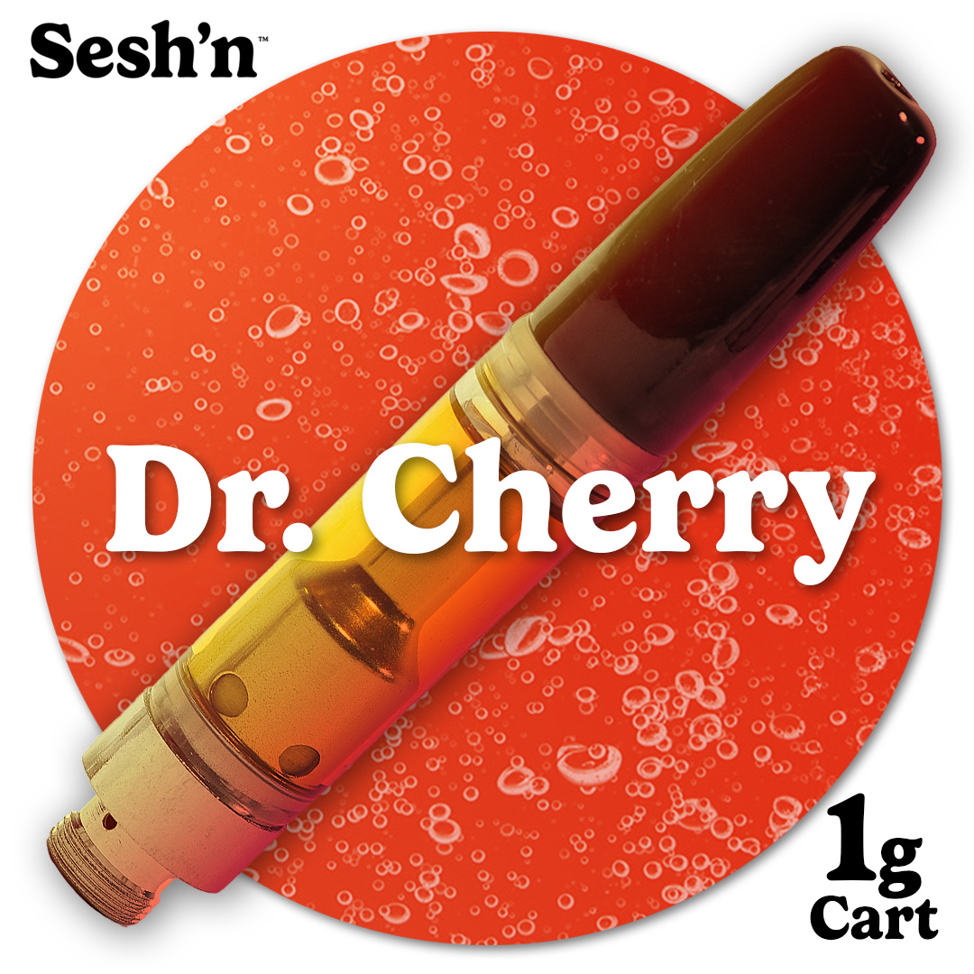 Photograph of product: Sesh'n - Vape Cart 1g - Dr. Cherry