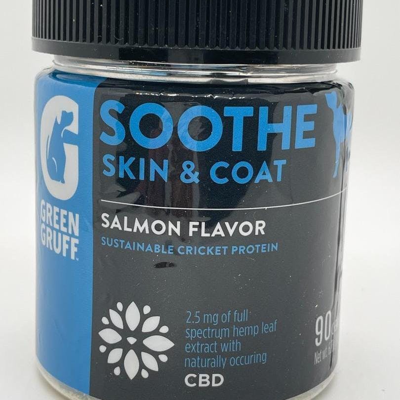 Photograph of product: Green Gruff - Soothe 90 Chews - Skin and Coat