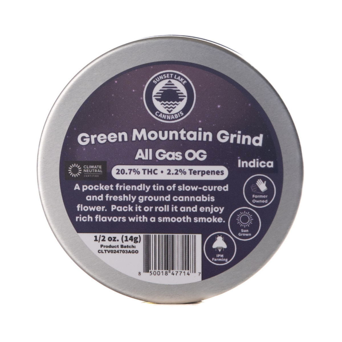 Photograph of product: Green Mountain Grind PreGound : All Gas OG - 14g