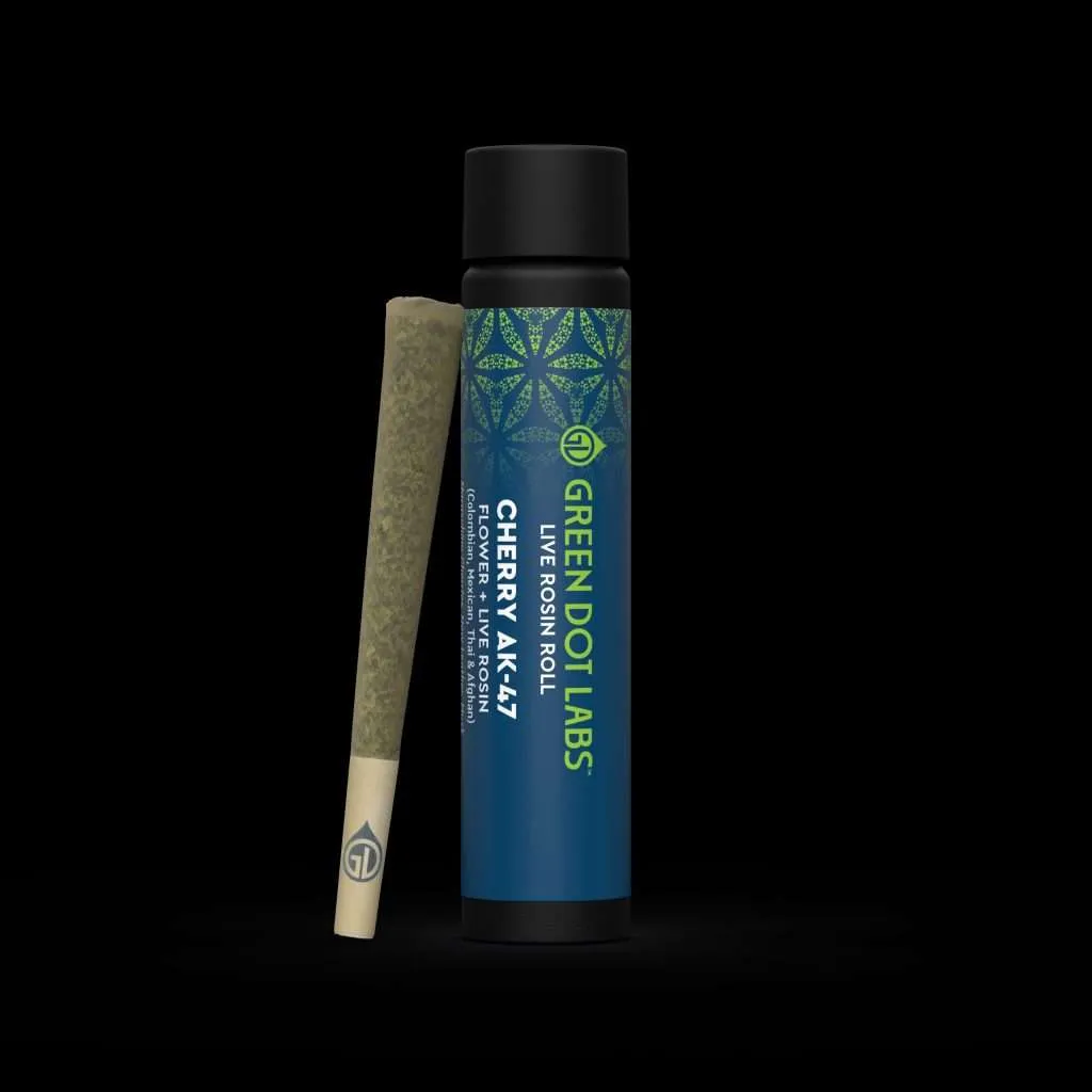 Photograph of product: Green Dot | Live Rosin Rolls | The Sweet Spot x Strawberry Beach (H)