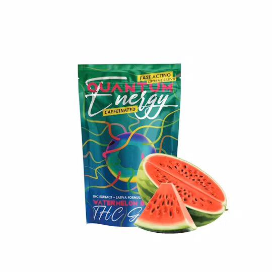 Photograph of product: Quantum | Watermelon Breeze Caffeinated | 100MG TH-oui Gummies