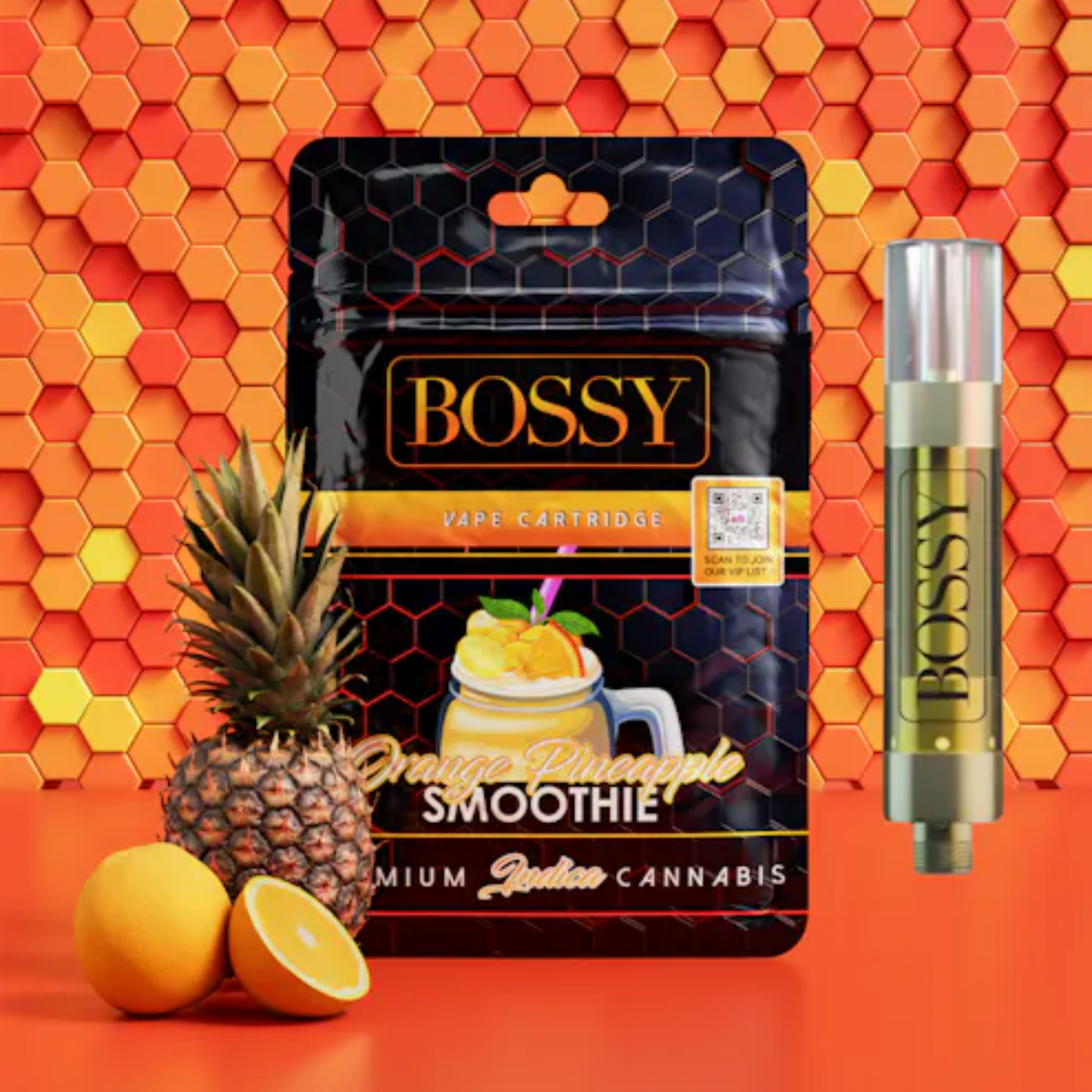 Photograph of product: Bossy - Orange Pineapple Smoothie Cart