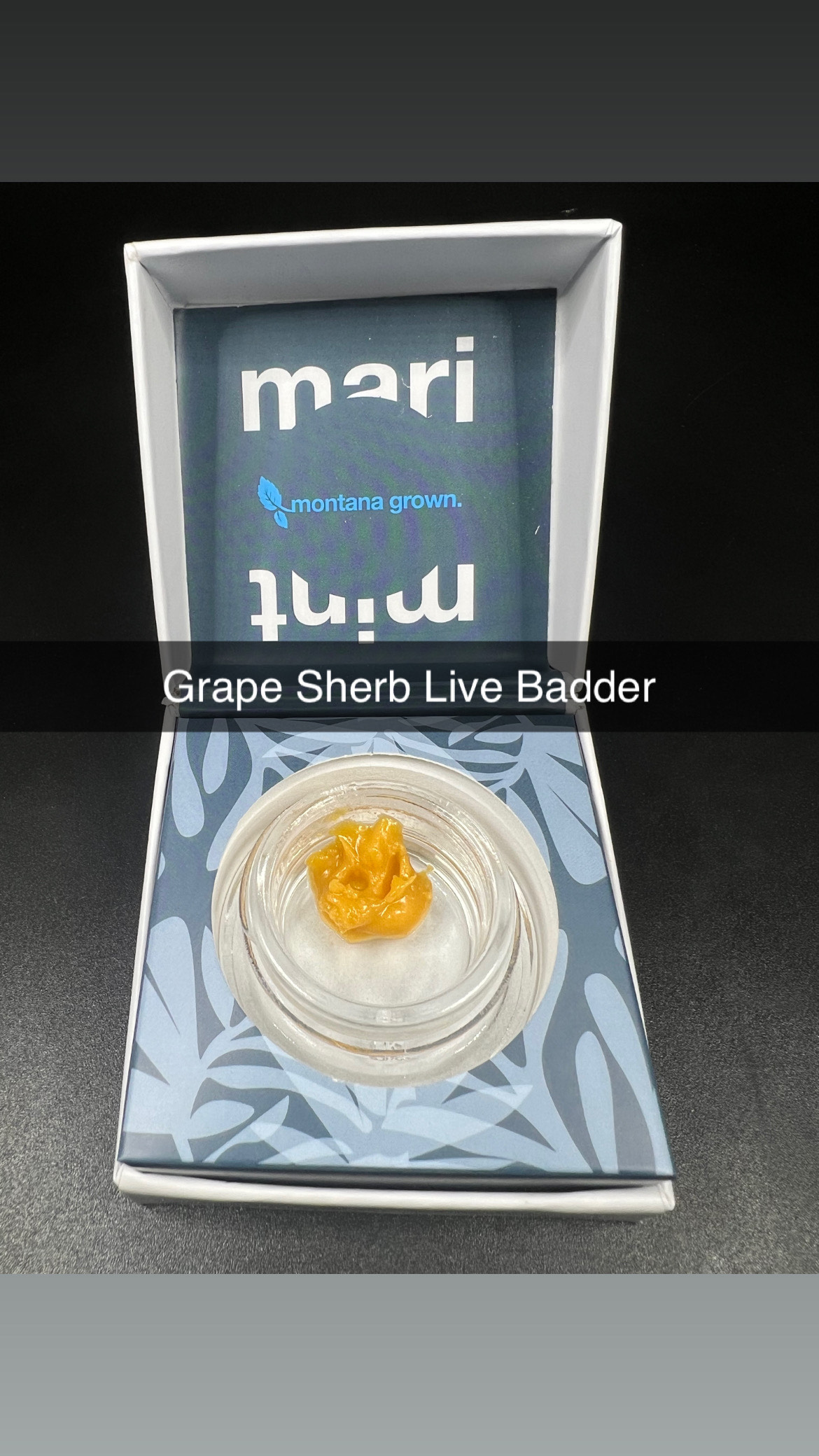 Photograph of product: Grape Sherb - Live Resin Badder