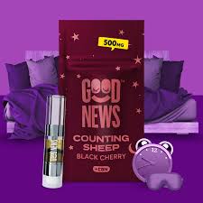 Photograph of product: Good News | 1g Cartridge with CBN | Counting Sheep Black Cherry