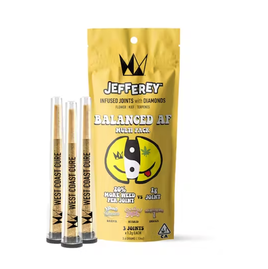 Photograph of product: WCC "Balanced AF" Jefferey Prerolls Multi Pack (I/H/S) 3.6g