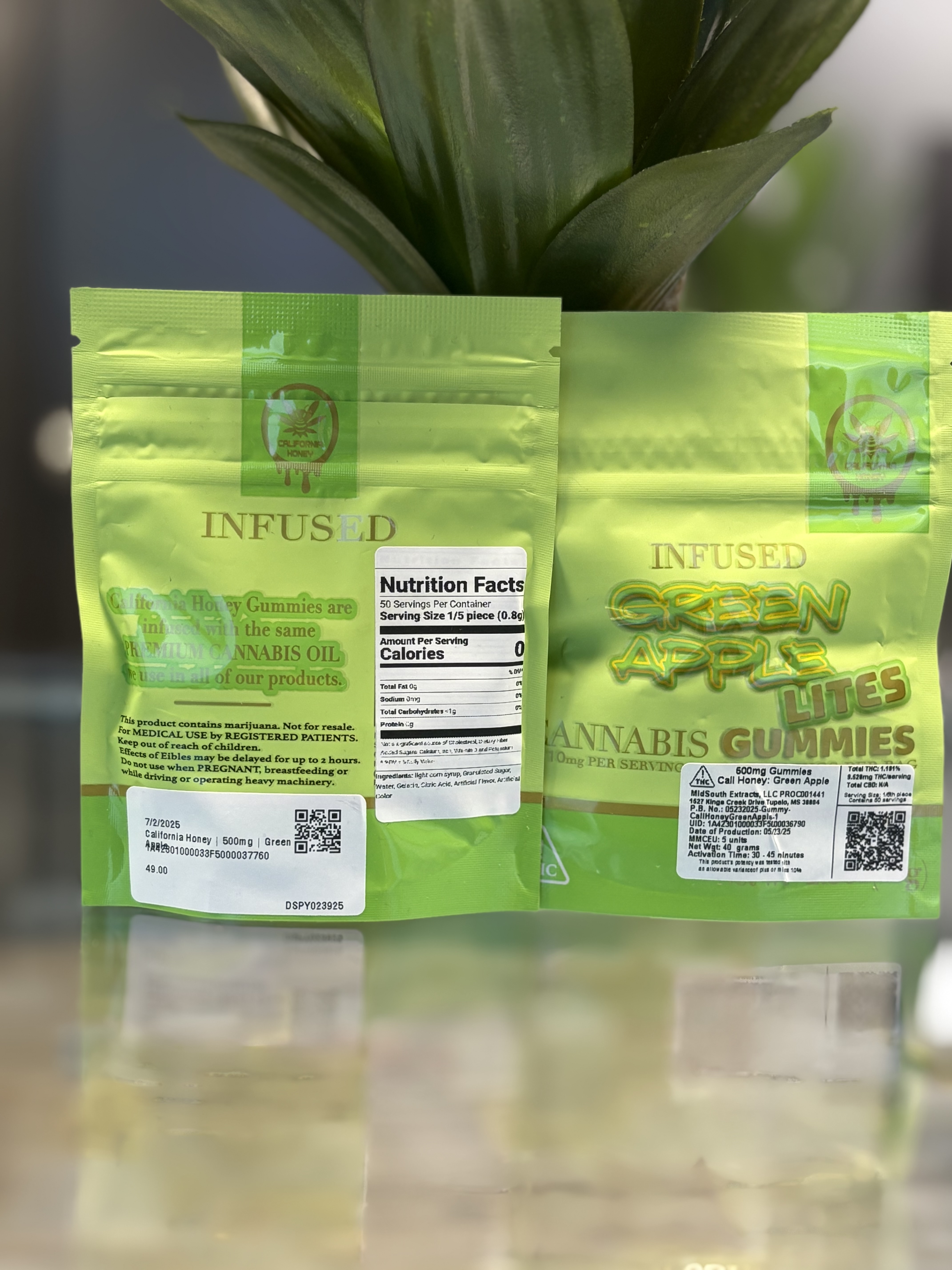 Photograph of product: California Honey | 500mg | Green Apple