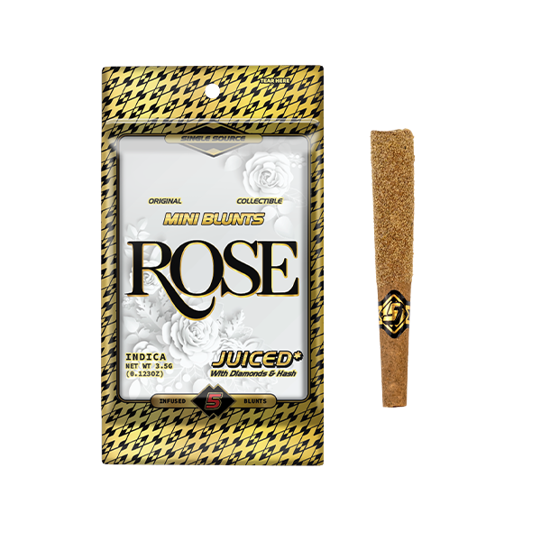 Photograph of product: ROSE 3.5G INFUSED MINI BLUNT 5 PACK