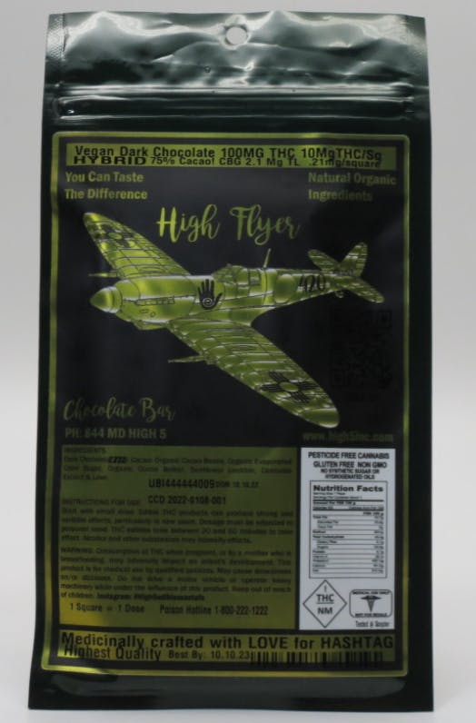 Photograph of product: Vegan Organic Dark Chocolate 100mg
