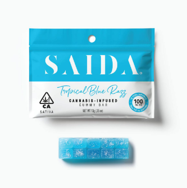 Photograph of product: Saida Tropical Blue Razz 100mg   100 Mg