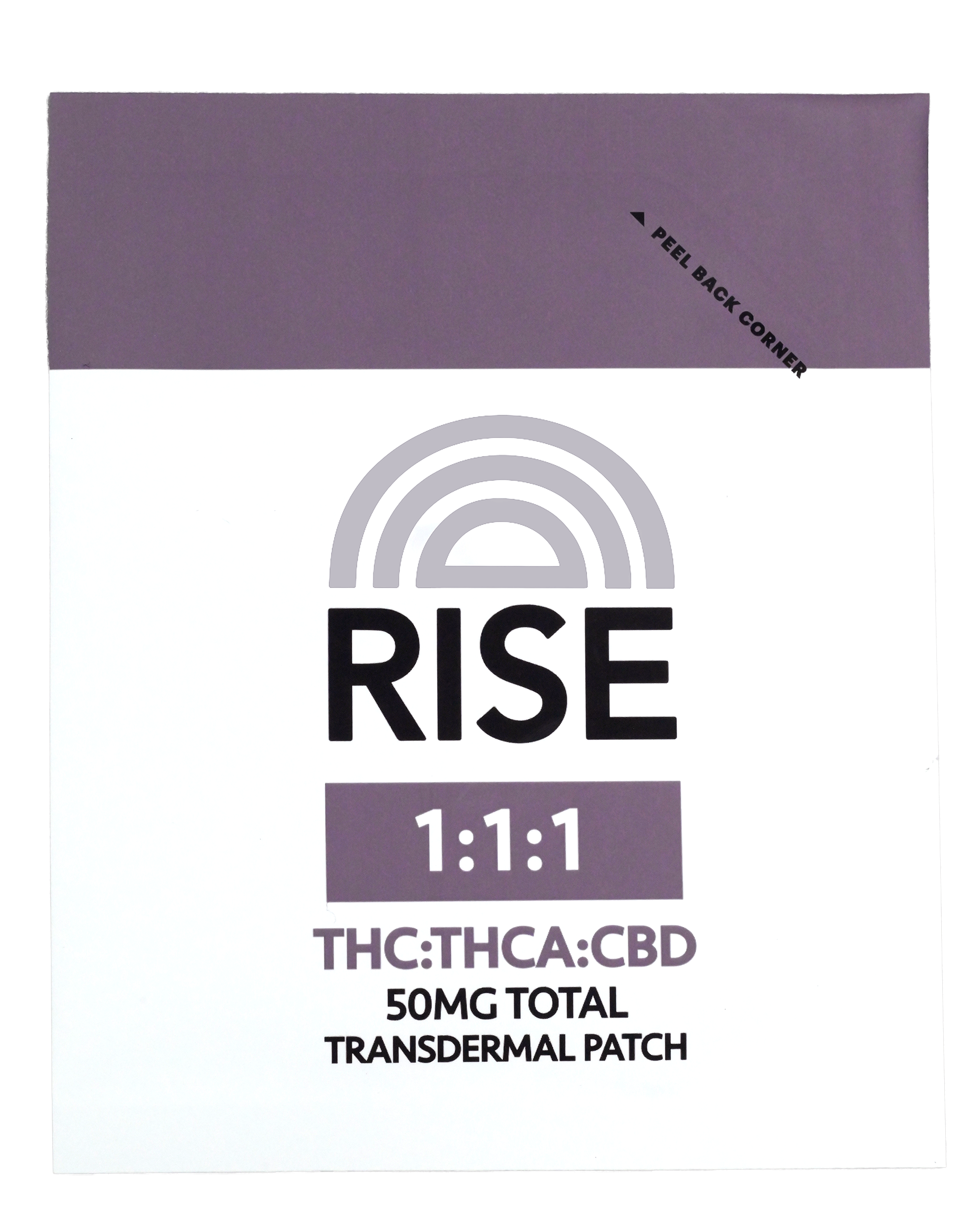 Photograph of product: Transdermal Patch | 1:1:1 | 50MG | RISE