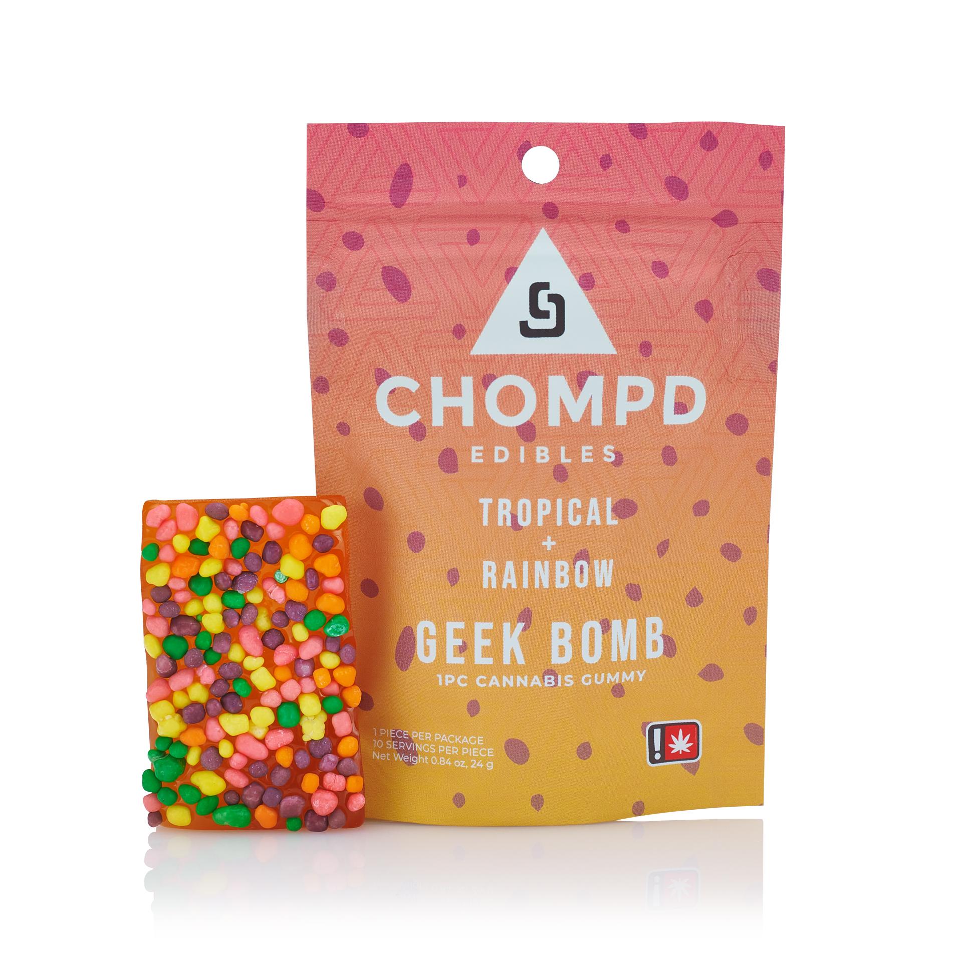 Photograph of product: Chompd - Tropical Geek Bomb - Gummy