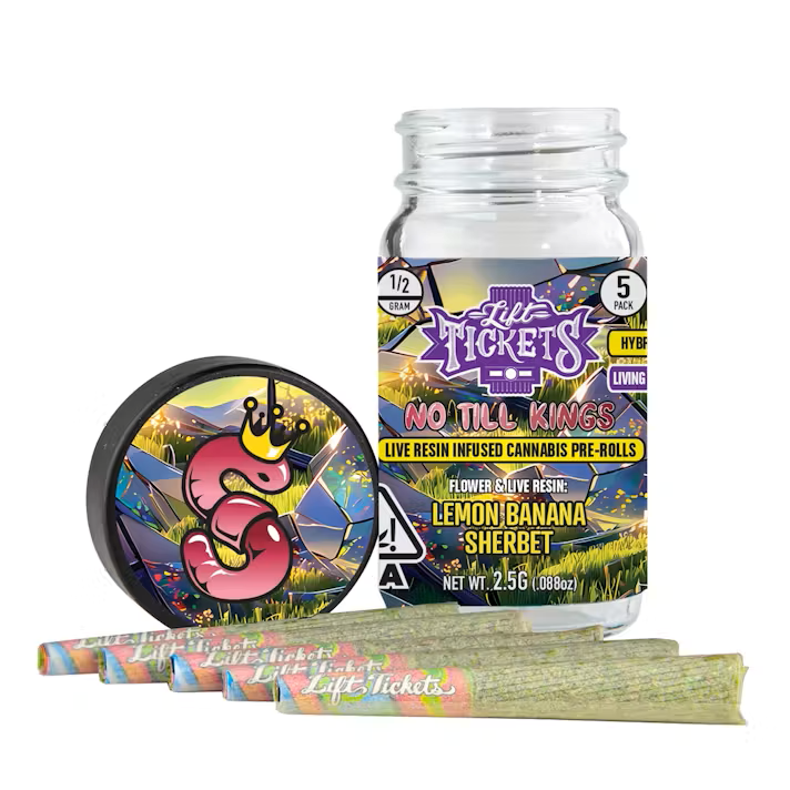 Photograph of Product: 0.5G INFUSED PRE ROLL MULTIPACK (5): LEMON BEAN [S]