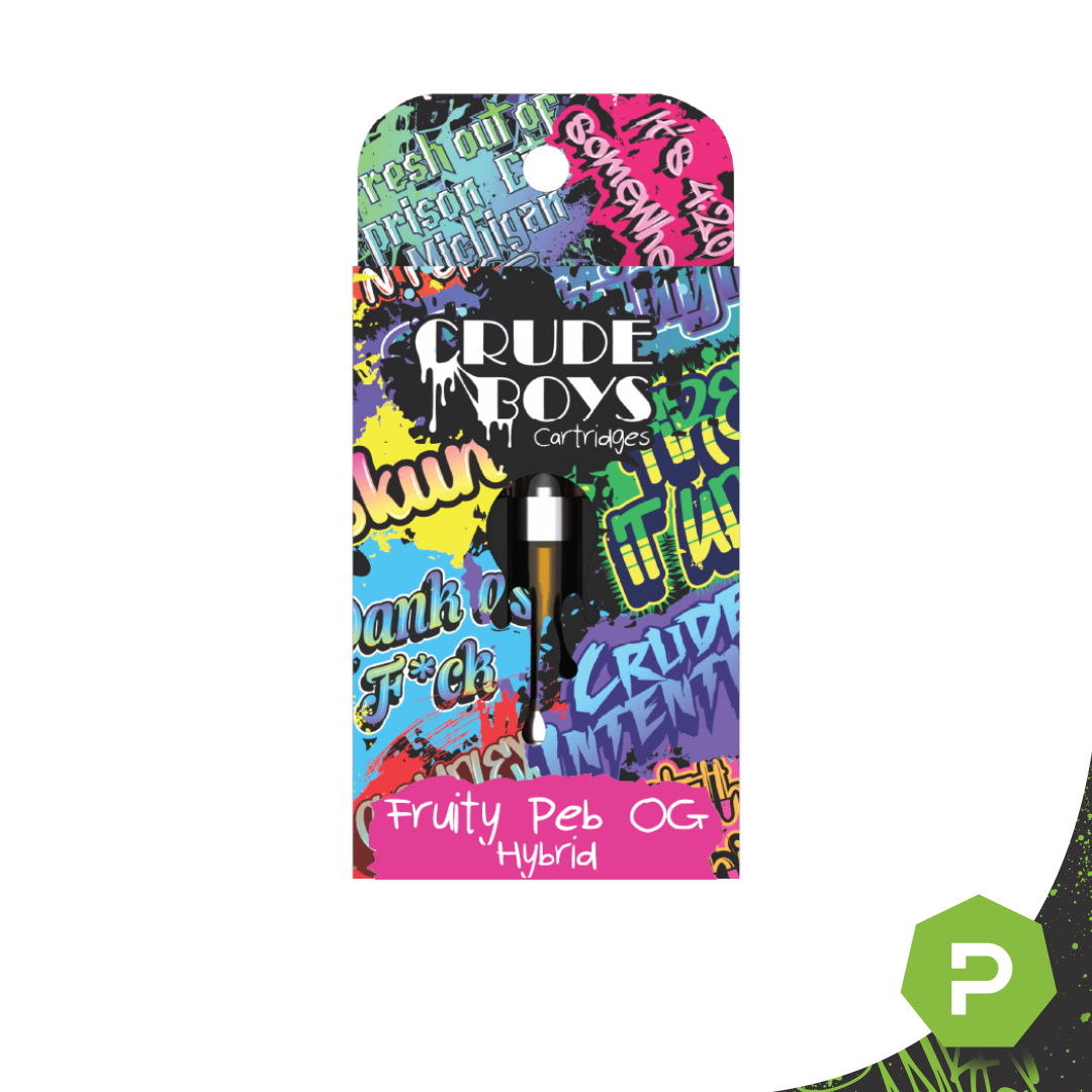 Photograph of product: Crude Boys 510 Cartridge | Fruity Pebble OG