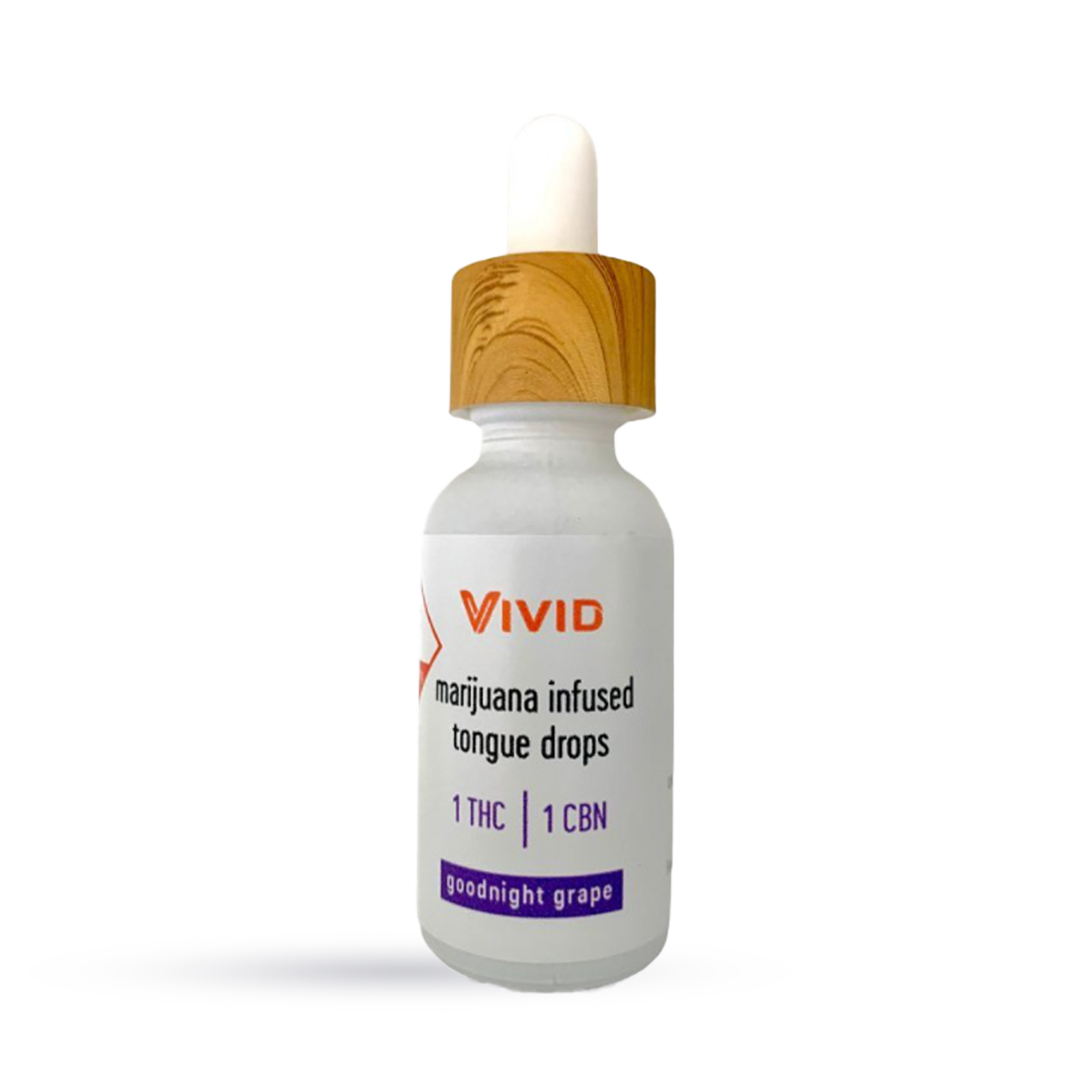 Photograph of product: VIVID - TINCTURE - 200MG TH-oui / 100MG CBN - 2:1 GOODNIGHT GRAPE