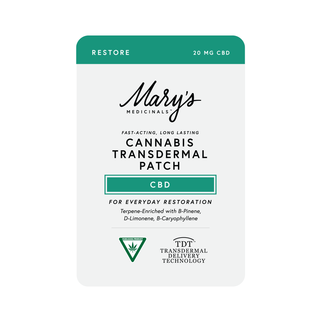 Photograph of product: Mary's Methods - Transdermal Patch - 20mg CBD - Restore