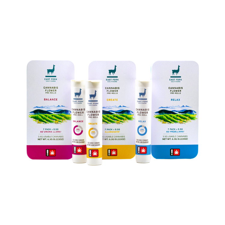 Photograph of product: Blueberry Balance CBD 1:1 - 0.5g Pre-Roll - East Fork