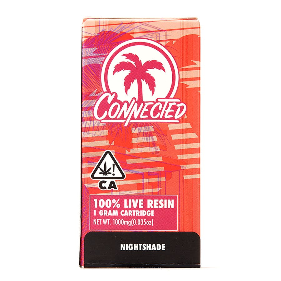 Photograph of product: CONNECTED - NIGHTSHADE 1G LIVE RESIN CART
