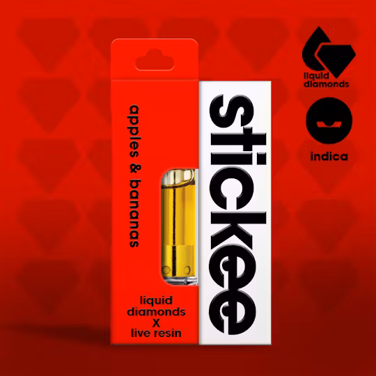 Photograph of product: Stickee - Apples & Bananas - Vape Cart