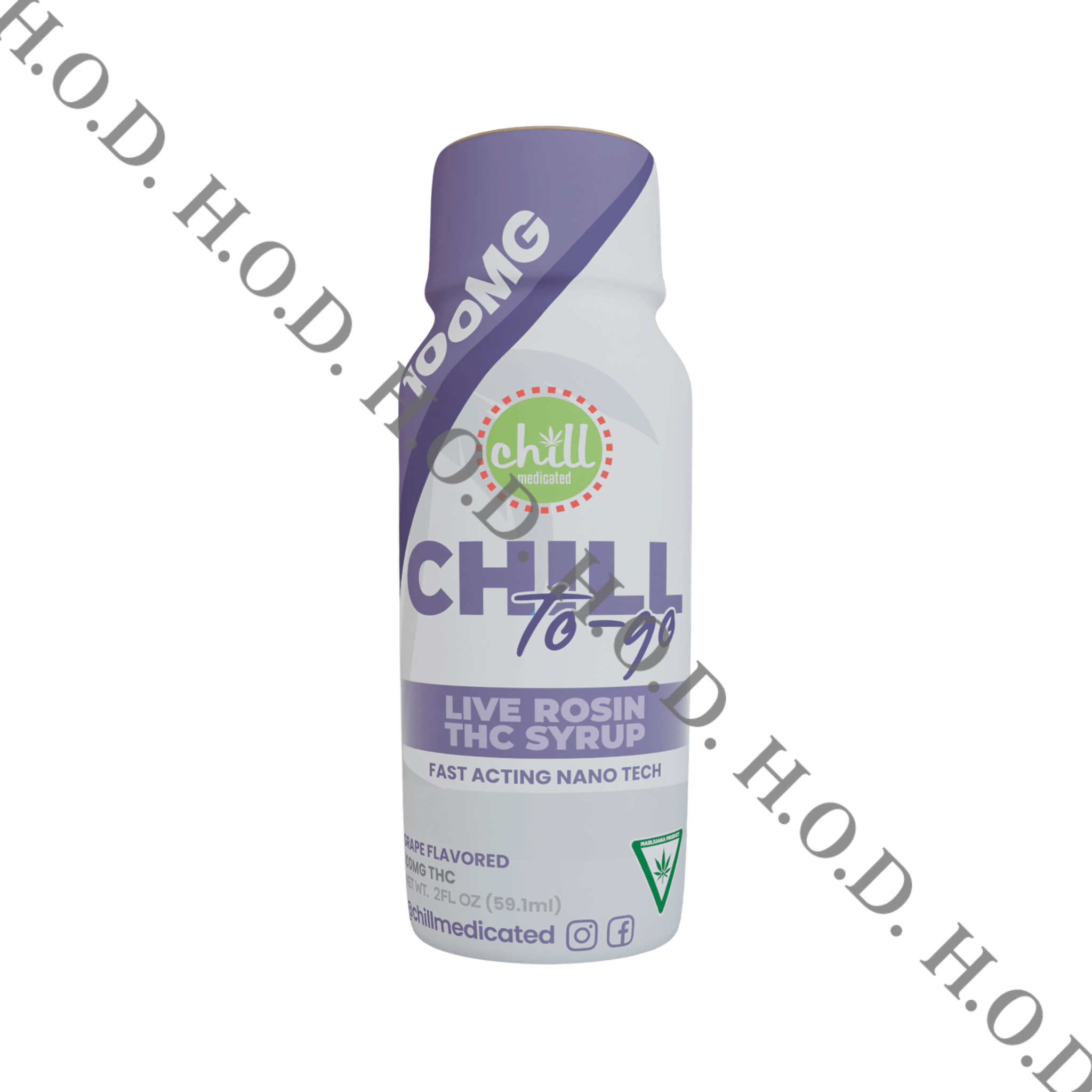 Photograph of product: Chill Medicated To-Go Watermelon Live Rosin TH-oui Syrup 100mg