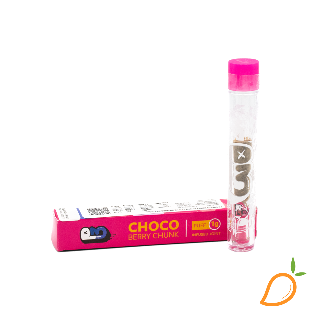 Photograph of product: 1g Choco Berry Chunk Infused Prerolls P3