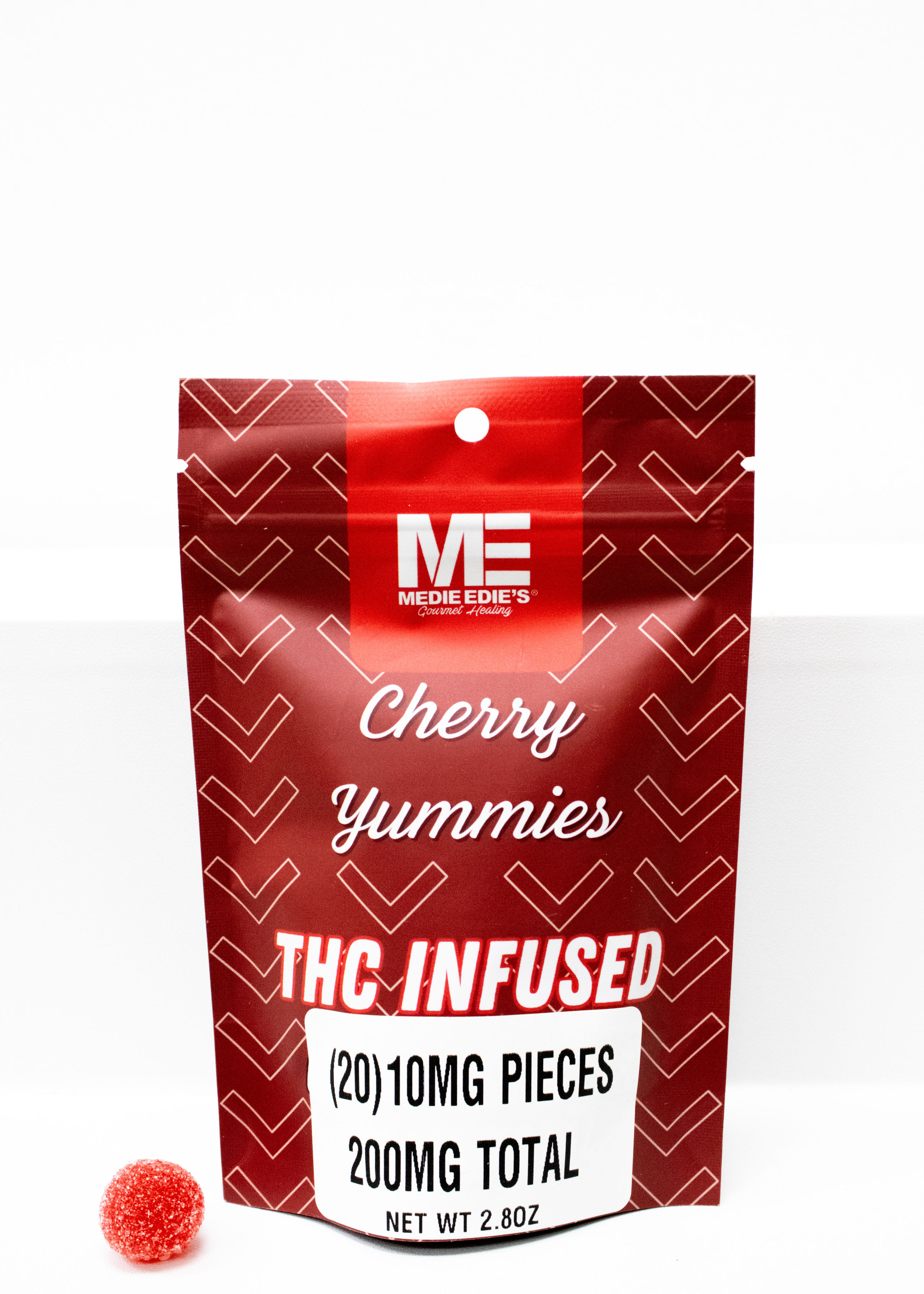 Photograph of product: Medie Edie's 200mg (20x10mg) Yummies - Cherry