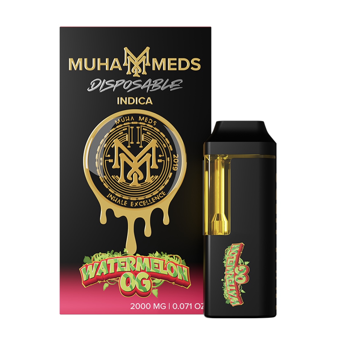 Photograph of product: AU Muha: Watermelon OG 2G Disposable