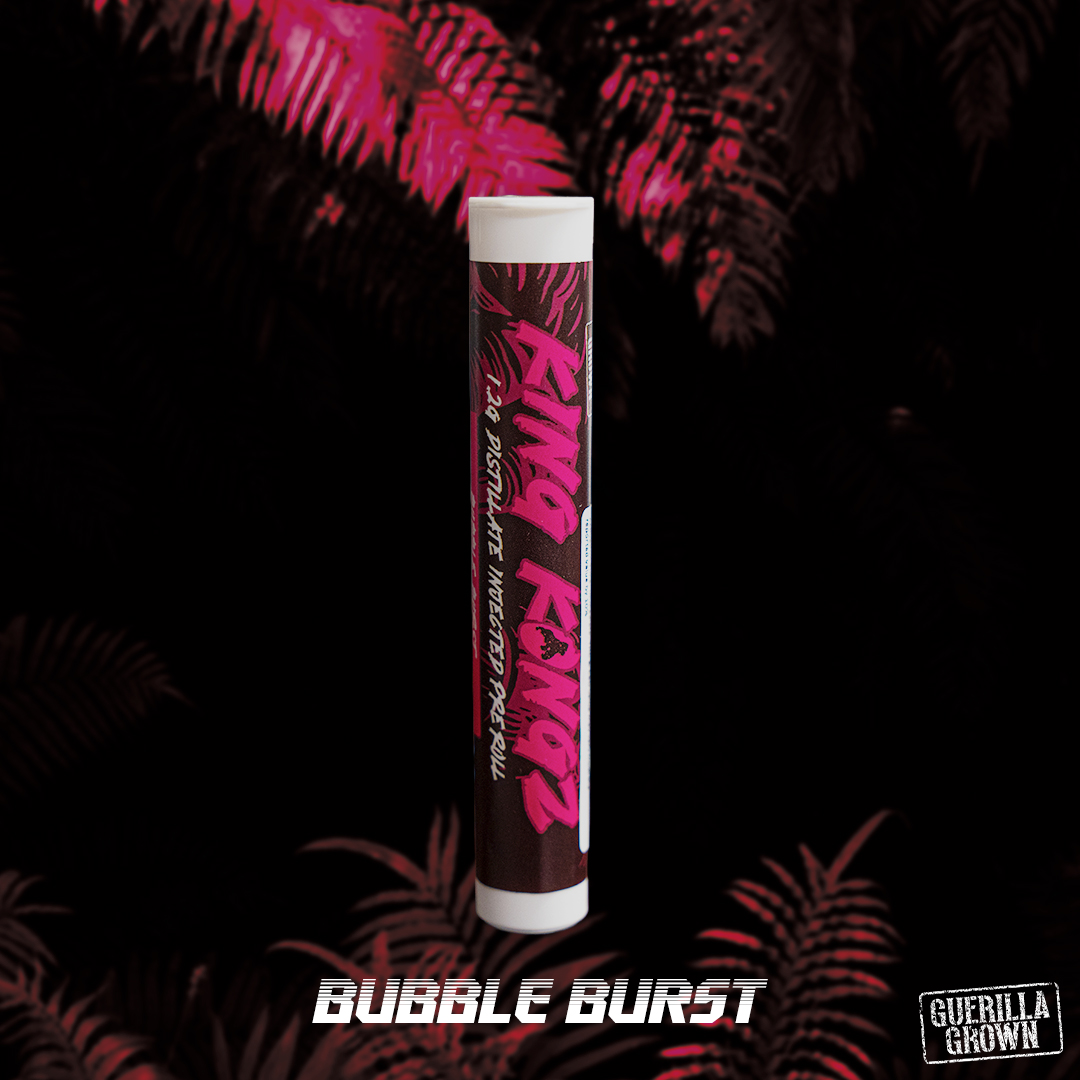 Photograph of product: King Kongz | Bubble Burst | 1.2G Distillate Infused Pre-Roll