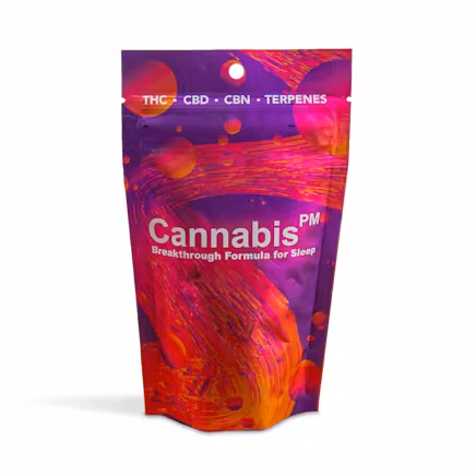 Photograph of product: Oui'd PM Gummies | Tropical Breeze | 1:1: TH-oui CBN CBD