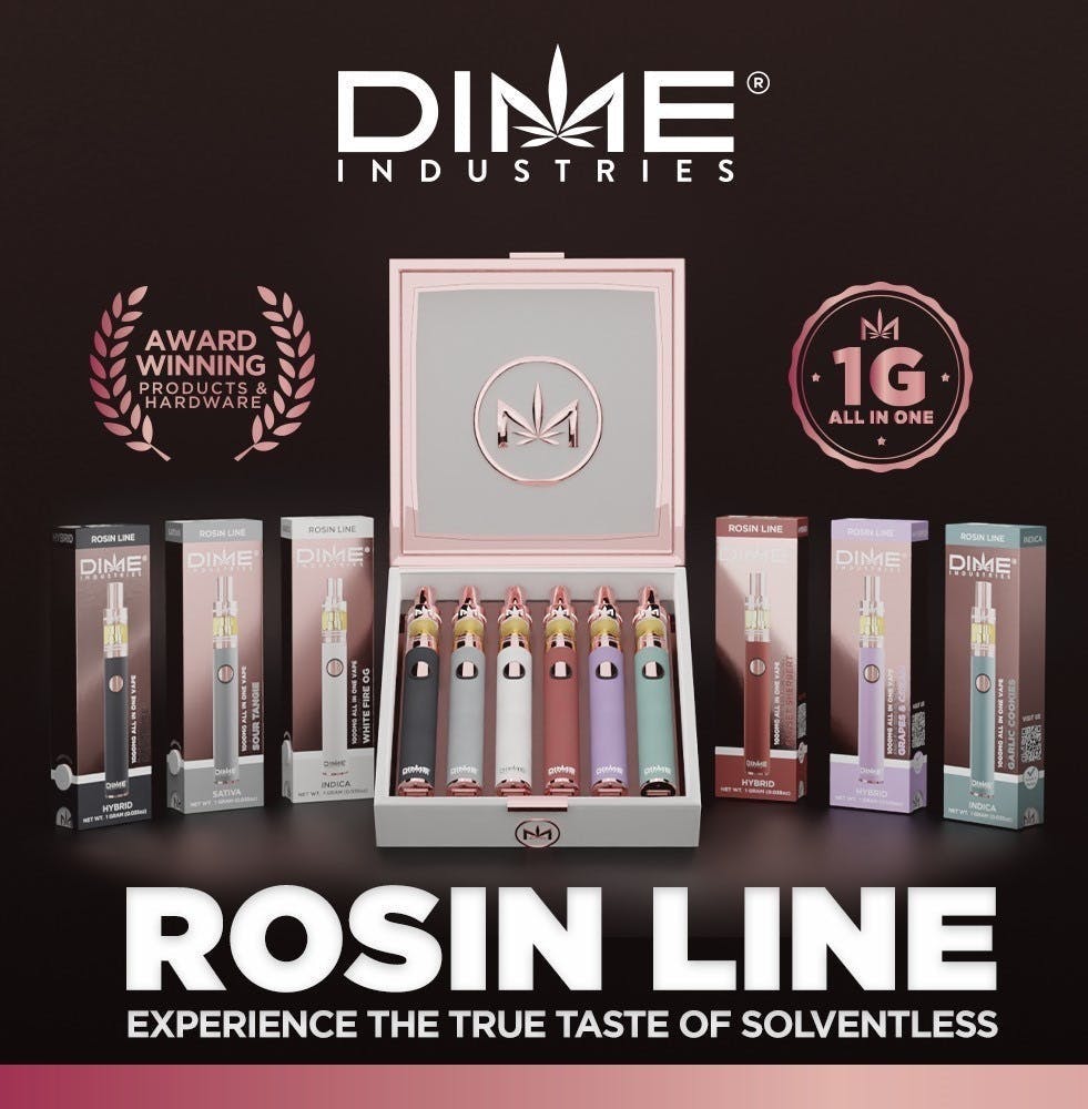 Photograph of product: Dime - Black Ice Rosin Dispo.