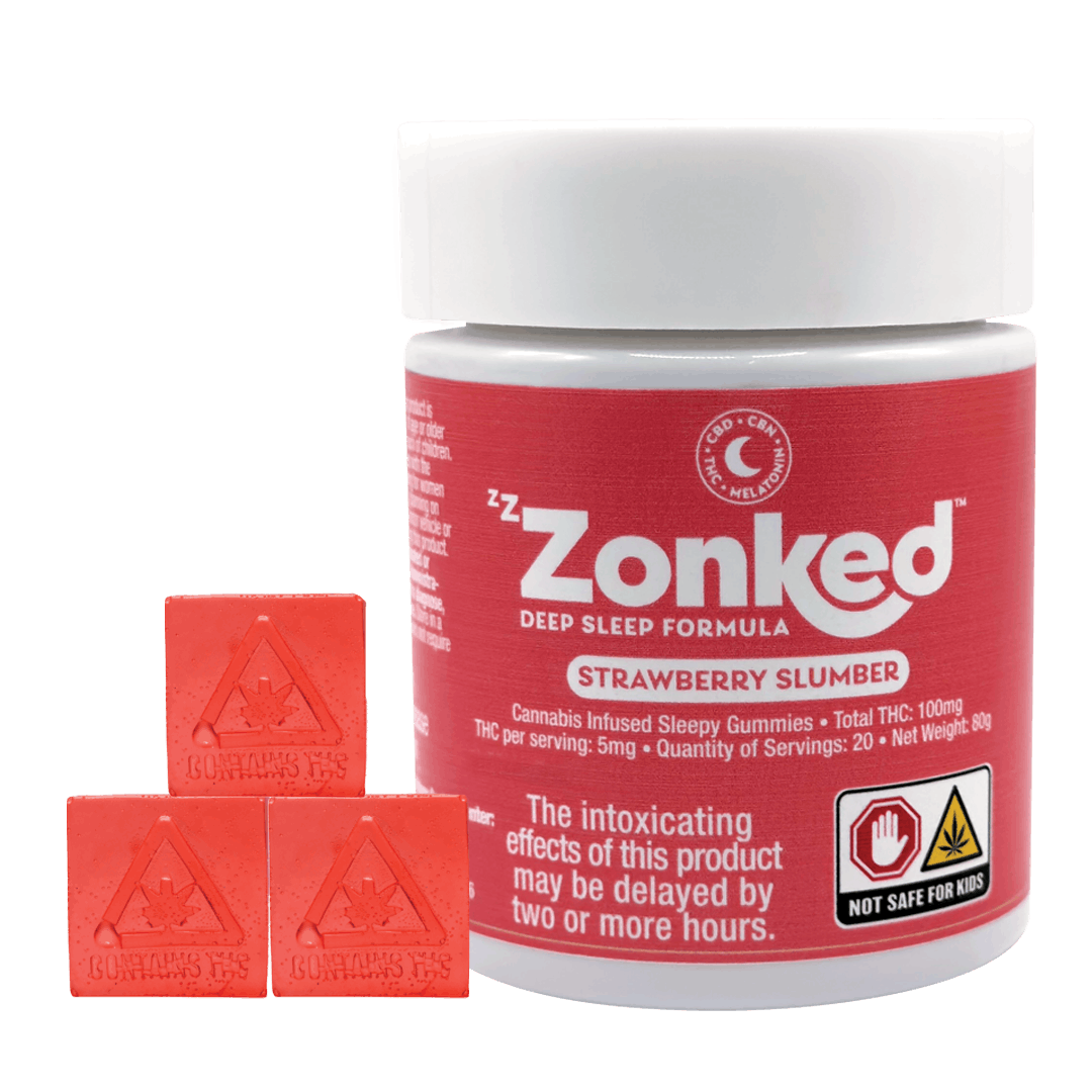 Photograph of product: Strawberry Slumber I 5mg I 20 Pack I Zzzonked