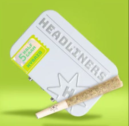 Photograph of product: Headliners Strawberry Guava 0.5g Pre-Roll 5pk (2.5g)