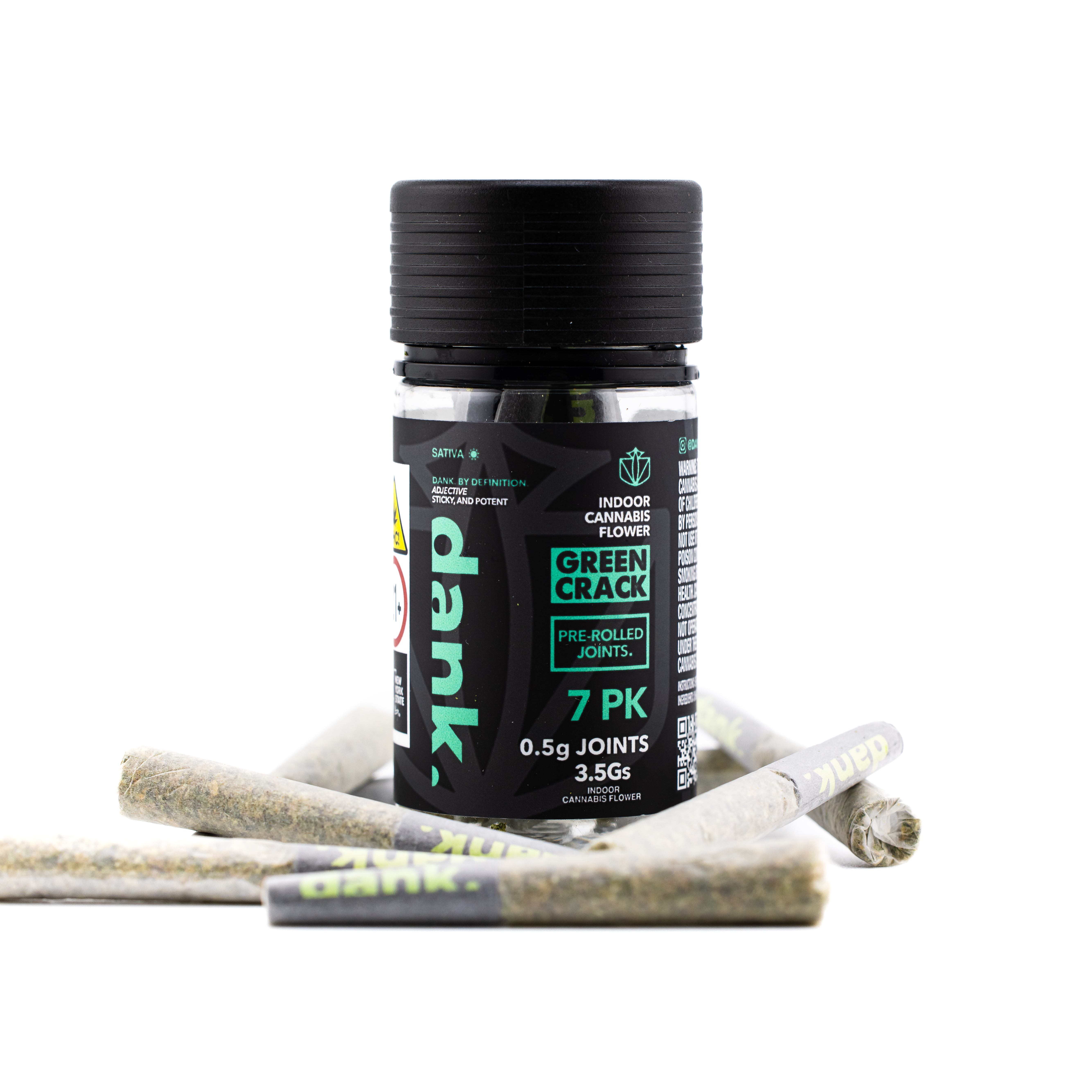 Photograph of Product: Dank - Green Crack 7pk Preroll
