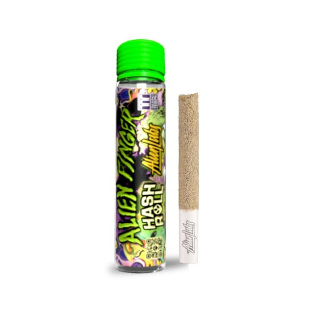 Photograph of product: Brain Wash x Brain Freeze x Brain Wash | 1g Alien Finger  au chocolat Roll - 