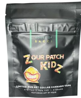 Photograph of product: House of Sacci AIO Vape | 2g | Zour Patch Kidz